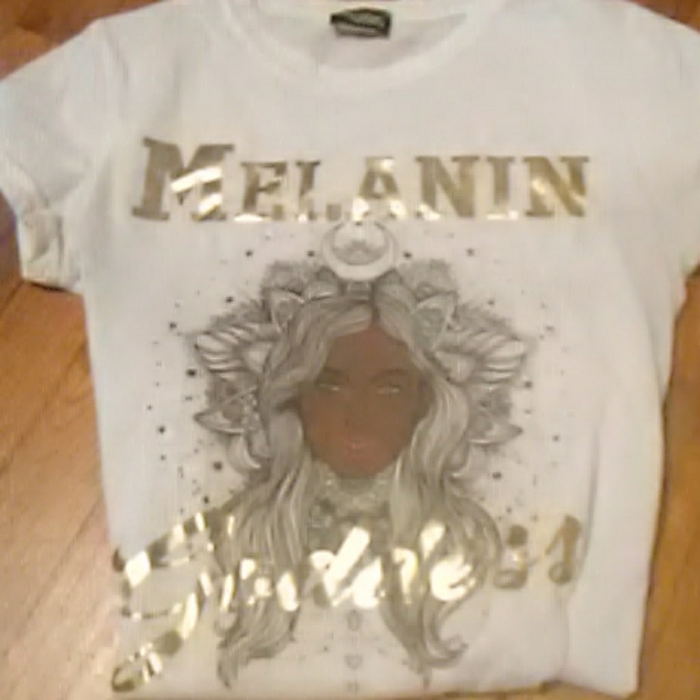 Melanin Goddess Classic White Tee